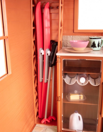 speelset Cozy Cabin vakantiehuis bruin 28-delig