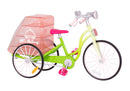 speelset Delivery Bike meisjes groen 12-delig