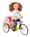 speelset Delivery Bike meisjes groen 12-delig