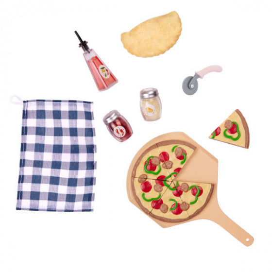 speelset houtgestookte pizzaoven 14-delig