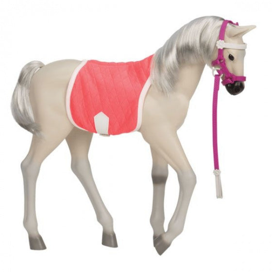 veulen Mustang junior 30 cm grijs 8-delig