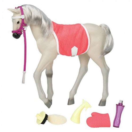 veulen Mustang junior 30 cm grijs 8-delig