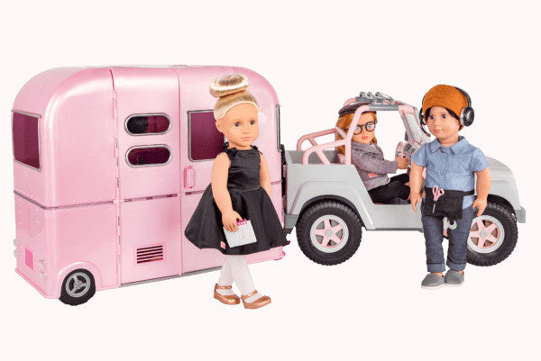 speelset Suite Star Trailer roze 15-delig