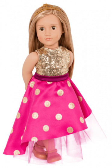 tienerpop Sarah meisjes 46 cm polyester 3-delig