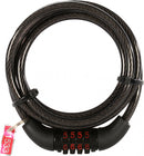 kabelslot Combi Coil 6 x 1500 mm staal/vinyl zwart/rood