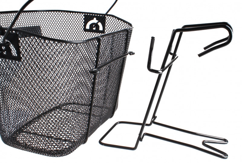 fietsmand voor 23 liter staal met beugels zwart