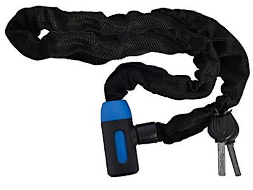 kettingslot Chain 6 staal 900 x 6 mm zwart/blauw 3-delig