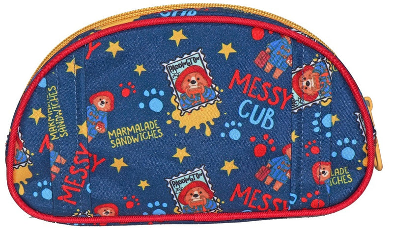 etui 20 x 11 cm textiel blauw/rood