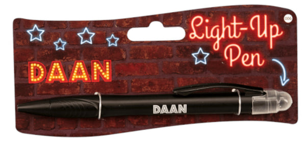 balpen Light-Up Daan junior zwart