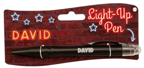 balpen Light-Up David junior zwart