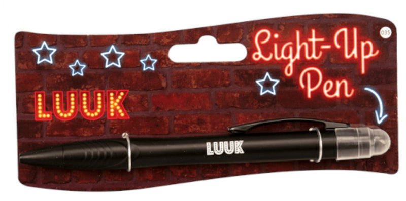 balpen Light-Up Luuk junior zwart
