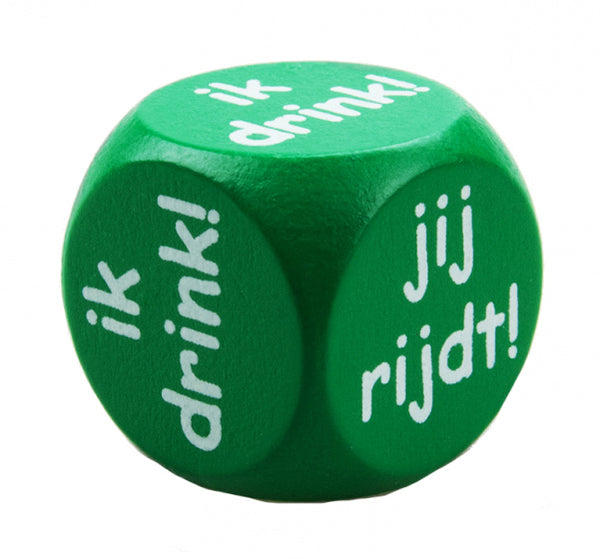 dobbelsteen ik drink/jij rijdt 2,5 cm hout
