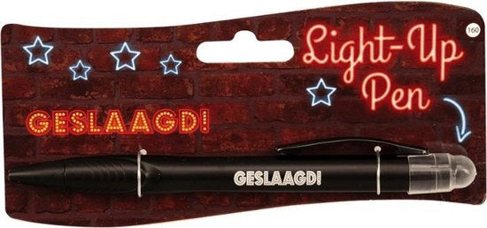 balpen Light-Up Geslaagd junior zwart