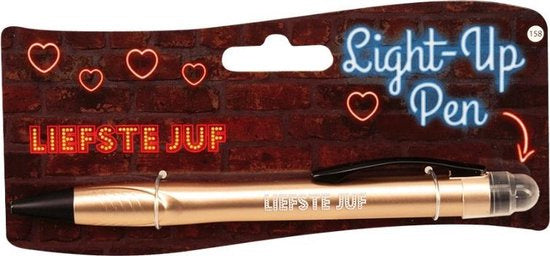balpen Light-Up Liefste juf junior goud
