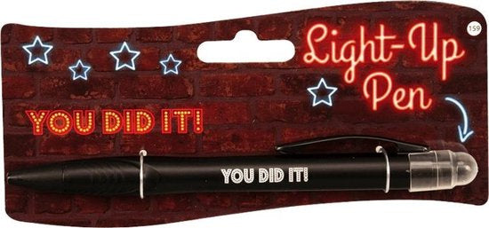 balpen Light-Up You did it ! junior zwart