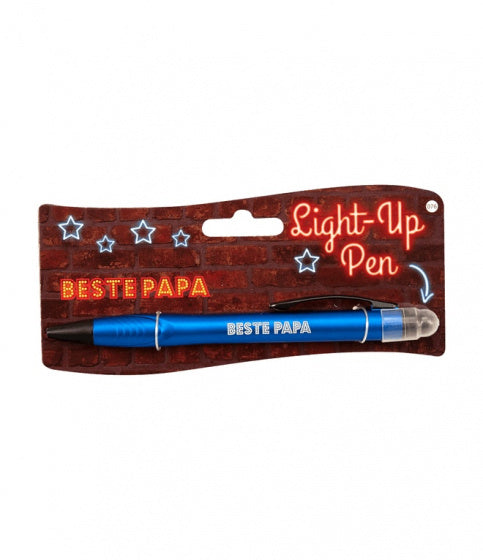 light up pen Beste Papa donkerblauw