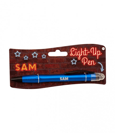 light up pen Sam junior donkerblauw