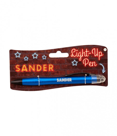 light up pen Sander junior donkerblauw