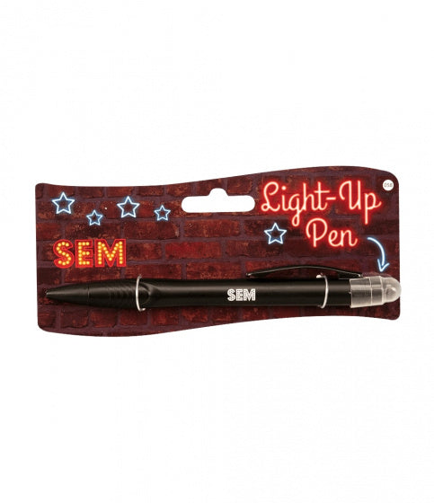 light up pen Sem junior zwart
