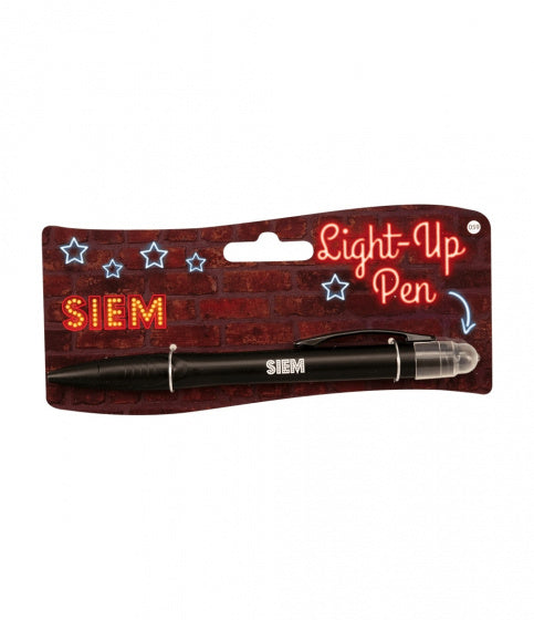 light up pen Siem junior zwart