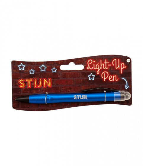 light up pen Stijn junior donkerblauw