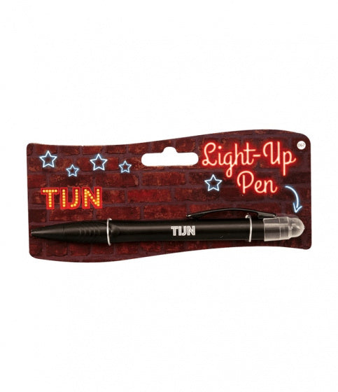 light up pen Tijn junior zwart