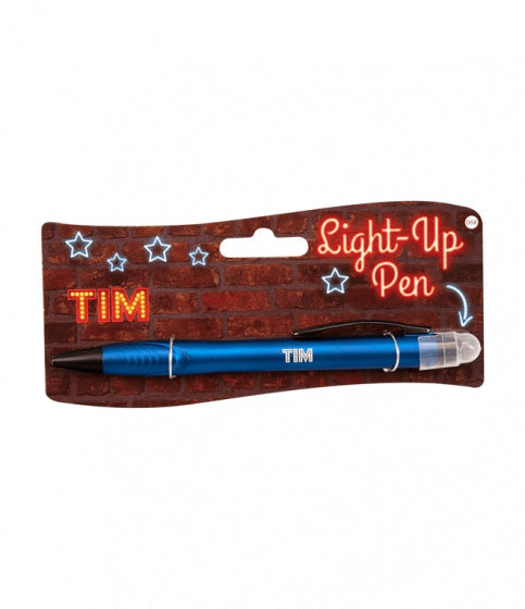 light up pen Tim junior donkerblauw