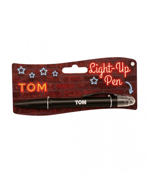 light up pen Tom junior zwart