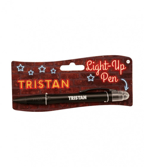 light up pen Tristan junior zwart