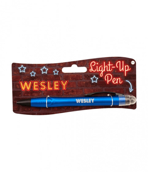light up pen Wesley junior donkerblauw
