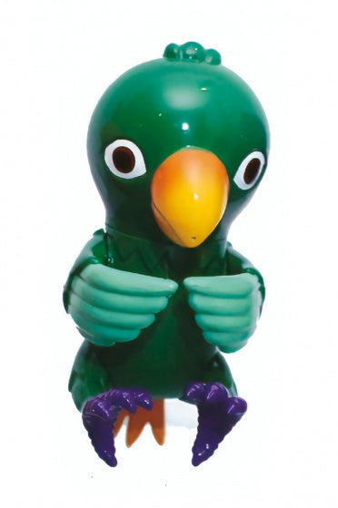 pratende papegaai 9,5 cm groen