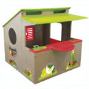 speelhuis Kiosk 139 x 118 cm bruin/groen/rood