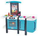 speelkeuken junior 114 x 48 cm blauw/wit 29-delig