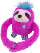 knuffelluiaard rollend junior 25 cm pluche roze-S