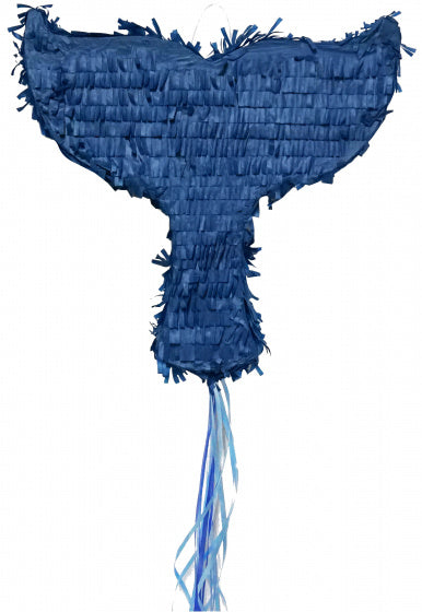 piñata walvisstaart junior 37 x 10 cm papier blauw