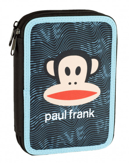 etui New Wave junior 20 cm polyester blauw 27-delig