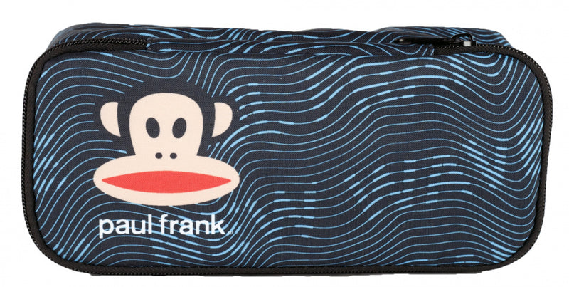 etui New Wave junior 23 x 10 cm textiel blauw