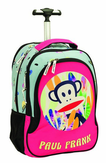 trolley rugzak junior 40 liter 48 x 30 cm polyester roze