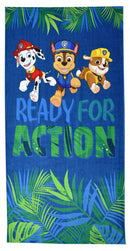 strandlaken Paw Patrol jongens 140 cm katoen blauw