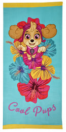 strandlaken Paw Patrol meisjes 140 cm katoen mintblauw