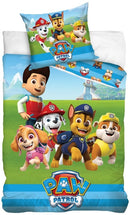 dekbedovertrek junior 140 x 200 cm katoen blauw/groen