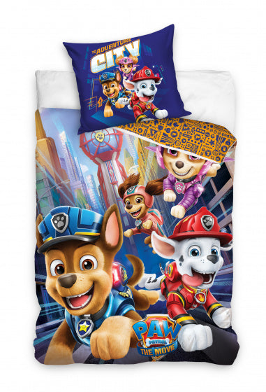 dekbedovertrek Paw Patrol 140 x 200/65 x 65 cm blauw