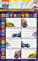 etiketten Paw Patrol junior papier wit 8 stuks