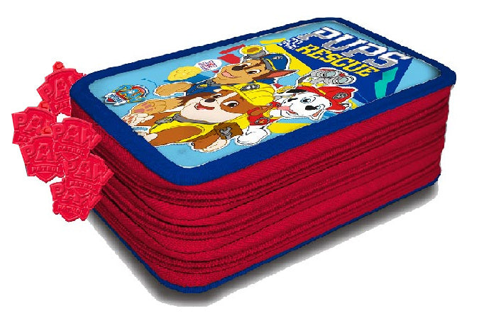 etui Pups Rescue junior polyester rood 9-delig