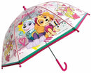 kinderparaplu Paw Patrol meisjes 45 cm polyester transparant