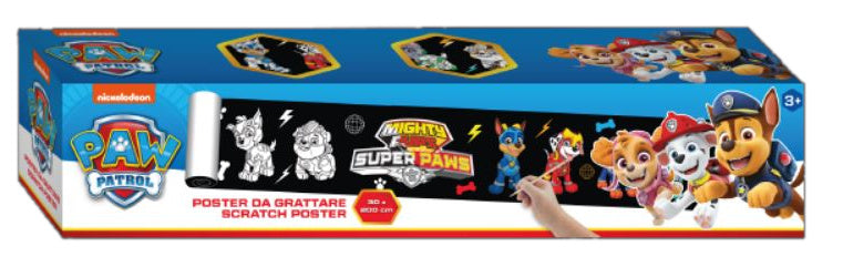 krasposter Paw Patrol junior 30 x 200 cm karton zwart