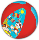 strandbal Paw Patrol junior 45 cm blauw/rood