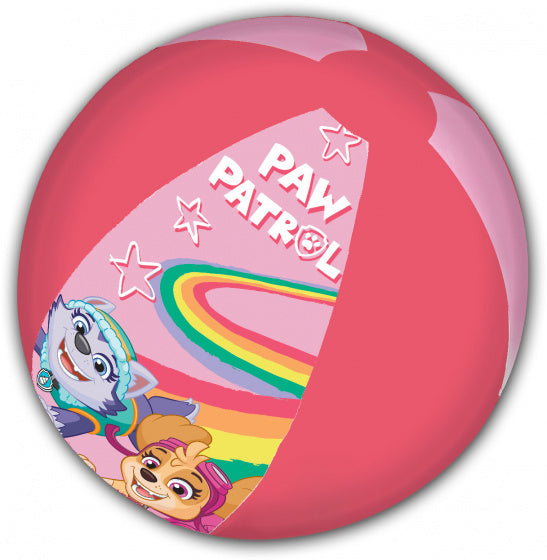 strandbal Paw Patrol junior 45 cm roze/donkerroze