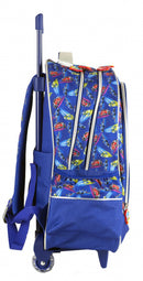 trolley rugzak junior 23 liter 45 cm polyester blauw