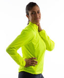 fietsjack Quest Barrier dames polyester geel mt M